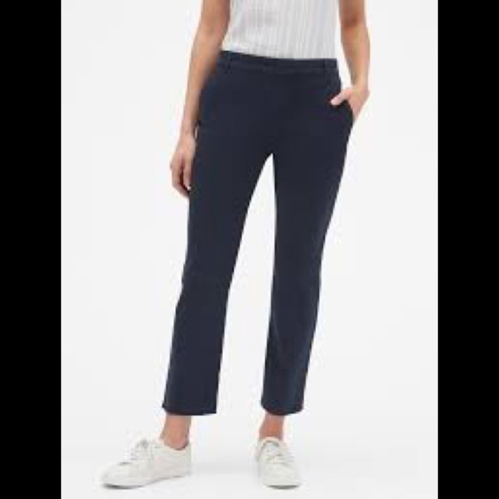 Banana Republic raw hem Navy Chino pant-Size10